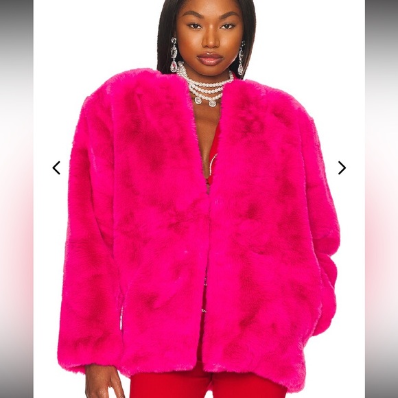 💕BNWT Lovers + Friends Zoe Faux Fur Coat💕 $398 HTF•Rare - Picture 2 of 6